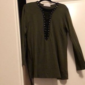 Cute tie up long sleeve
